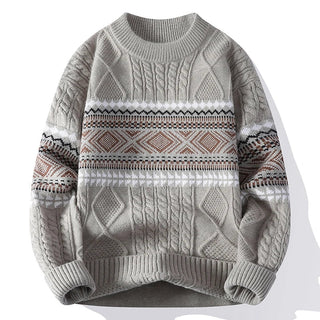 LAURENT MONACO | PULL EN MAILLE NORDIQUE POUR HOMME