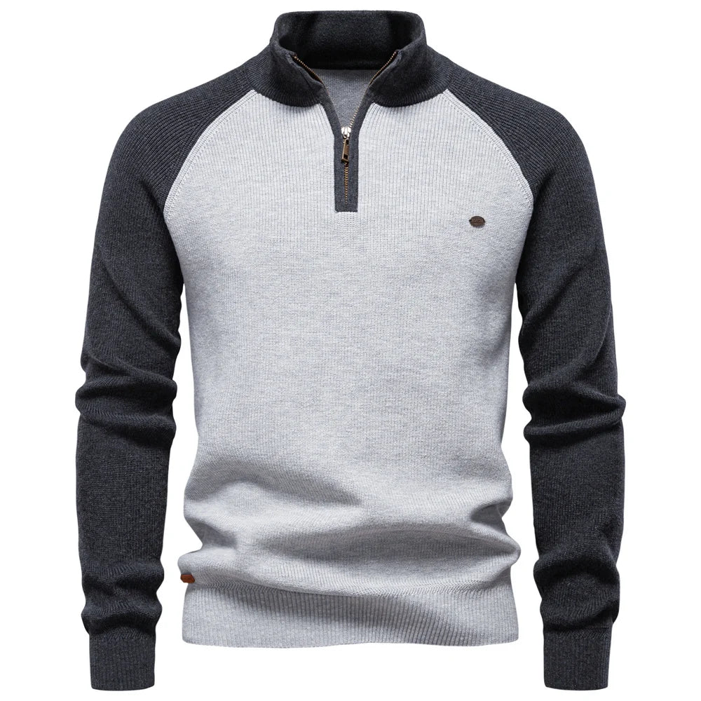 LAURENT MONACO | PULL QUART ZIP POUR HOMME