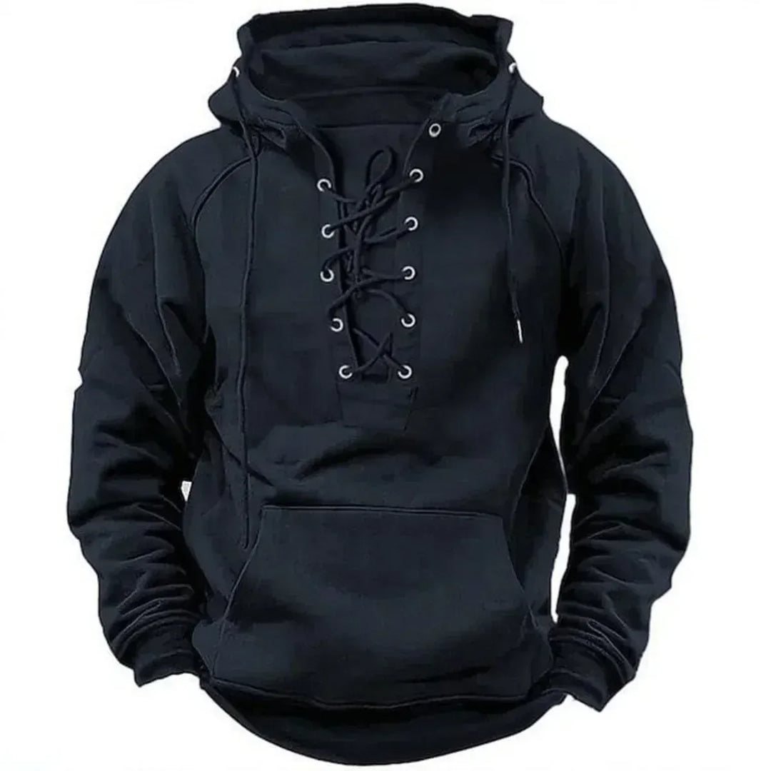 LAURENT MONACO | SWEAT À CAPUCHE VIKING À LACETS POUR HOMME