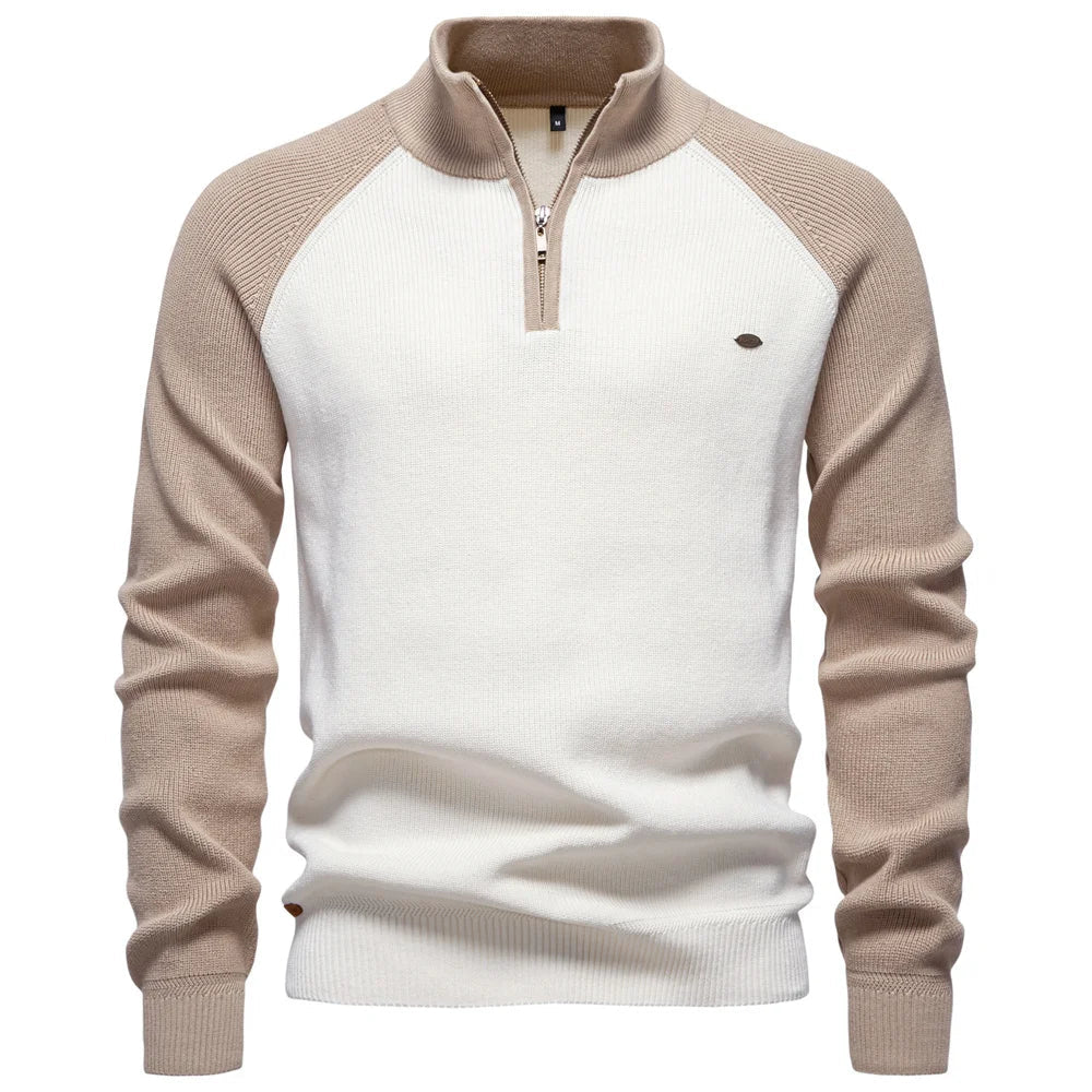LAURENT MONACO | PULL QUART ZIP POUR HOMME