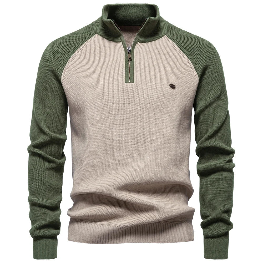 LAURENT MONACO | PULL QUART ZIP POUR HOMME