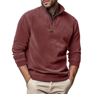 LAURENT MONACO | PULL EN MAILLE À DEMI-FERMETURE ÉCLAIR POUR HOMMES