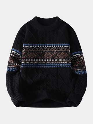 LAURENT MONACO | PULL EN MAILLE NORDIQUE POUR HOMME