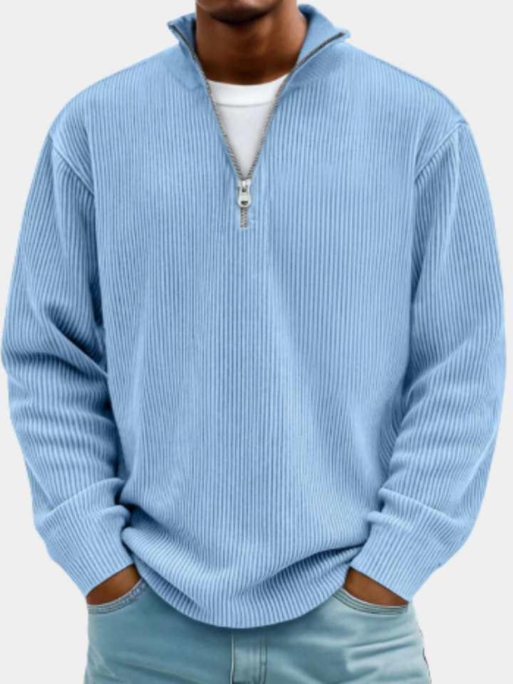 LAURENT MONACO | PULL DEMI-ZIP POUR HOMME