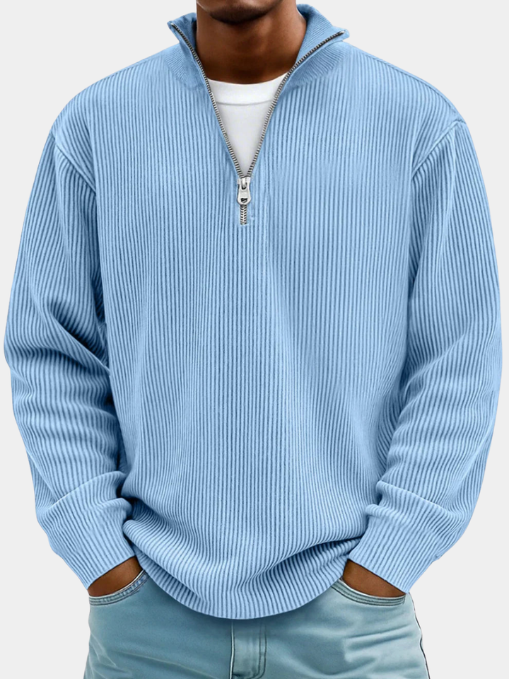 LAURENT MONACO | PULL TENDANCE AVEC ZIP MOYEN HOMME
