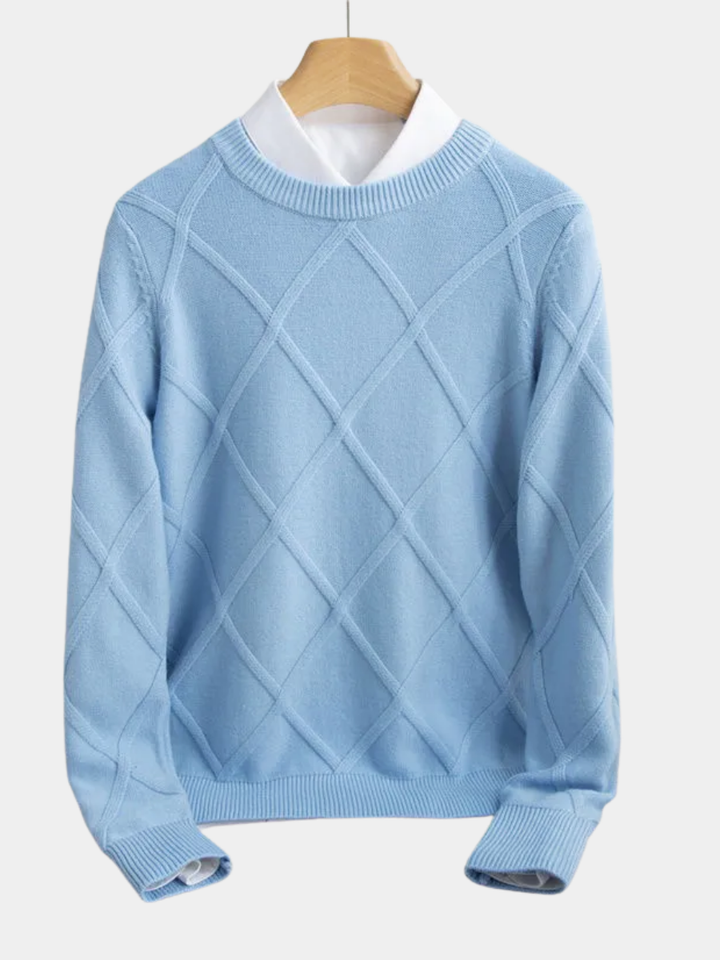 LAURENT MONACO | Pull Argyle en Cachemire