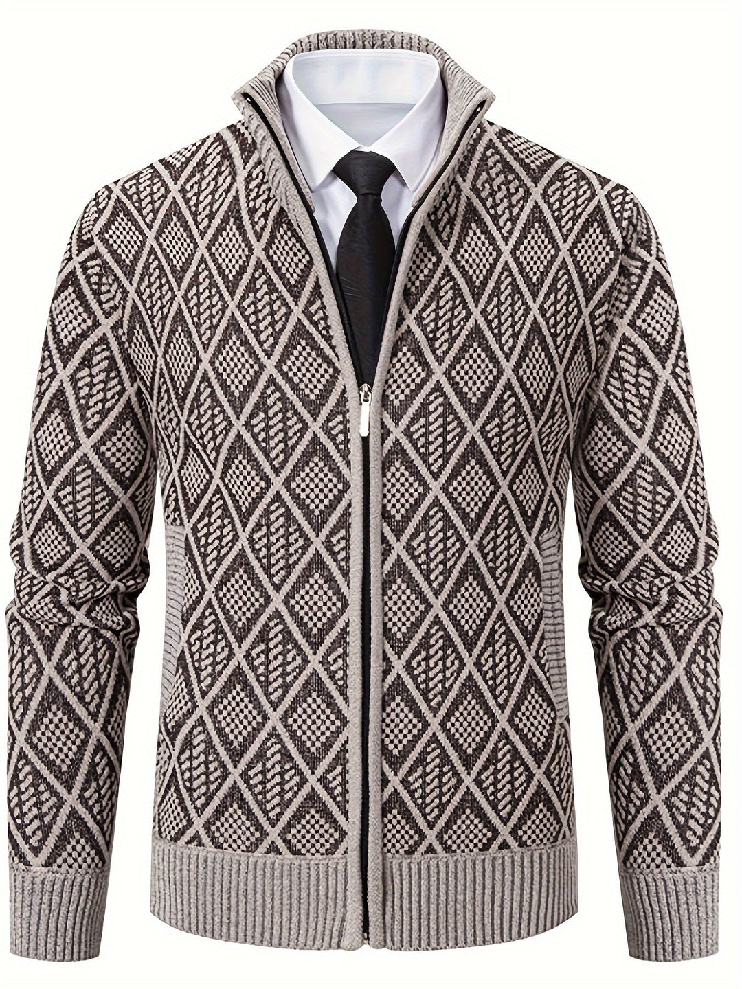 LAURENT MONACO | PULL EN MAILLE GÉOMÉTRIQUE POUR HOMMES