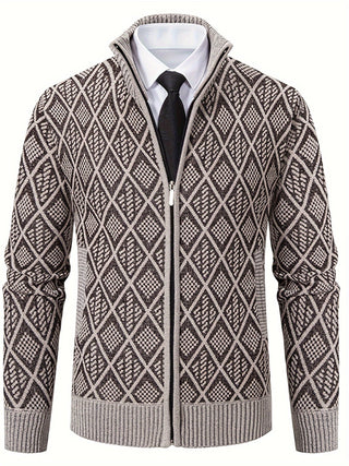 LAURENT MONACO | PULL EN MAILLE GÉOMÉTRIQUE POUR HOMMES