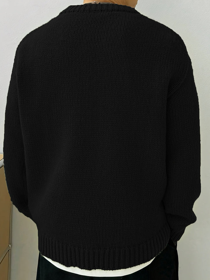 LAURENT MONACO | PULL EN MAILLE À COL ROND POUR HOMMES