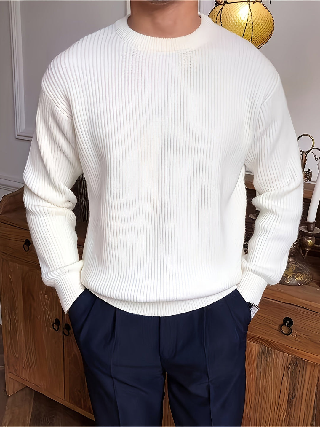 LAURENT MONACO | PULL EN MAILLE AMPLE POUR HOMMES