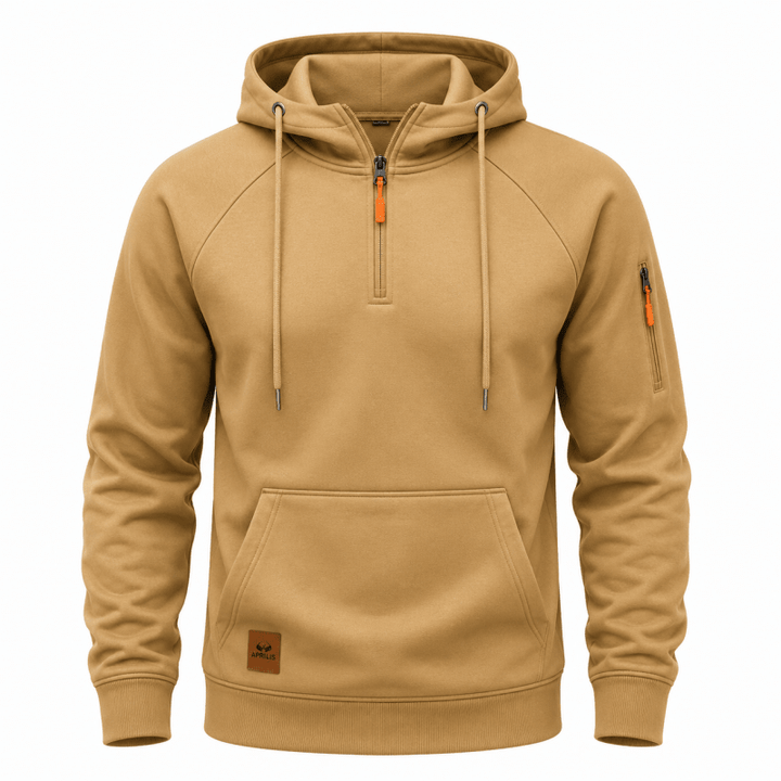 LAURENT MONACO | SWEAT À CAPUCHE AVEC DEMI-FERMETURE ÉCLAIR POUR HOMMES