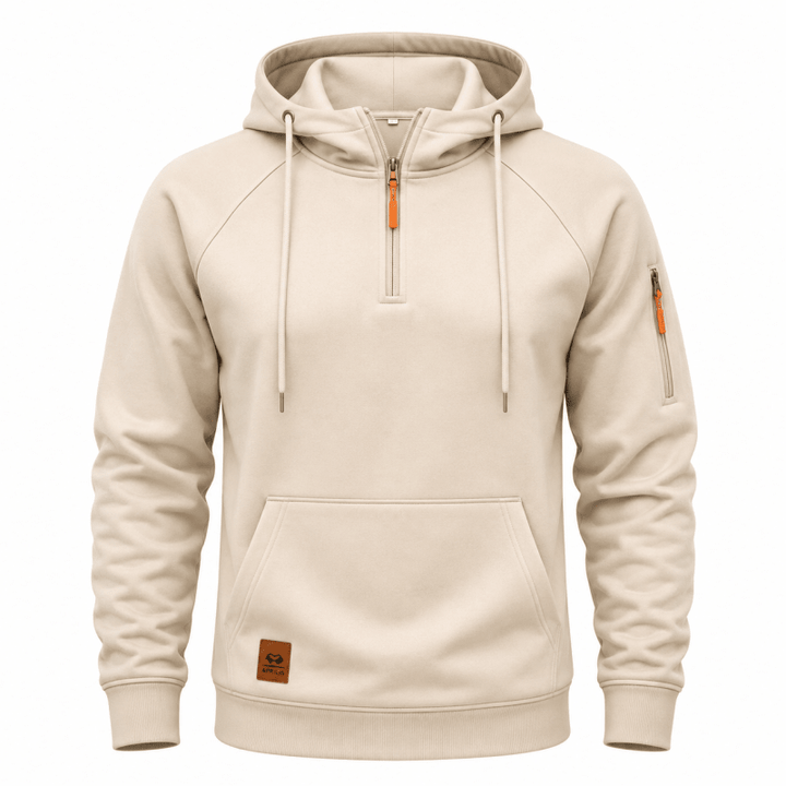 LAURENT MONACO | SWEAT À CAPUCHE AVEC DEMI-FERMETURE ÉCLAIR POUR HOMMES