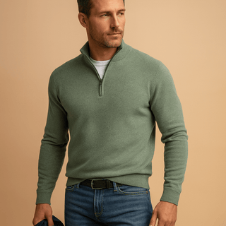 LAURENT MONACO | PULL À DEMI-FERMETURE ÉCLAIR POUR HOMMES