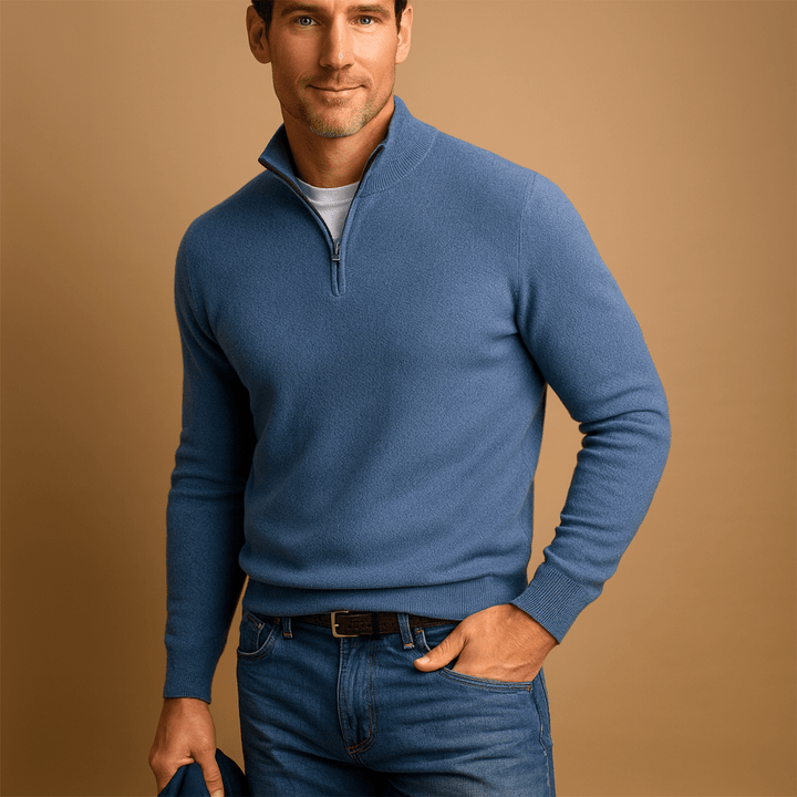 LAURENT MONACO | PULL À DEMI-FERMETURE ÉCLAIR POUR HOMMES