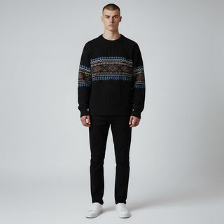 LAURENT MONACO | PULL EN MAILLE NORDIQUE POUR HOMME