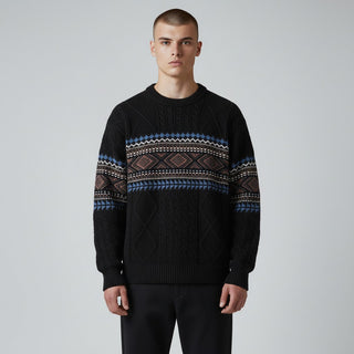 LAURENT MONACO | PULL EN MAILLE NORDIQUE POUR HOMME